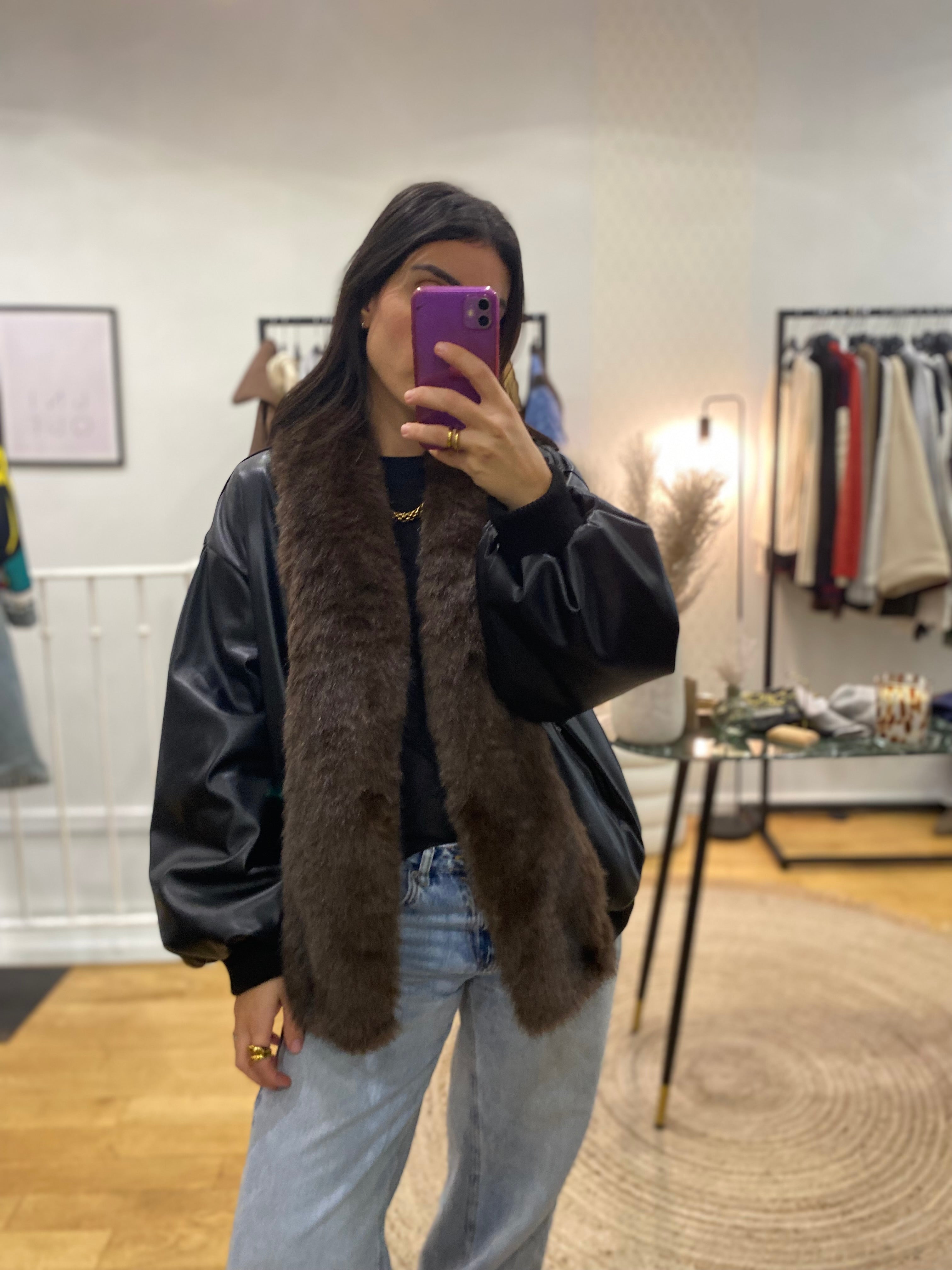 Blouson « Anais » noir