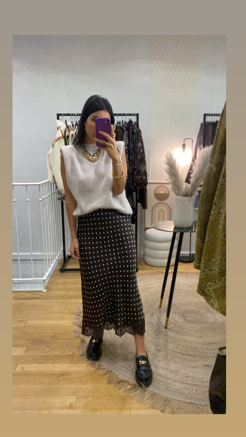 Jupe « Jade » marron