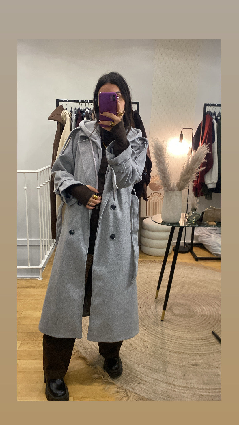 Manteau « Caro » gris