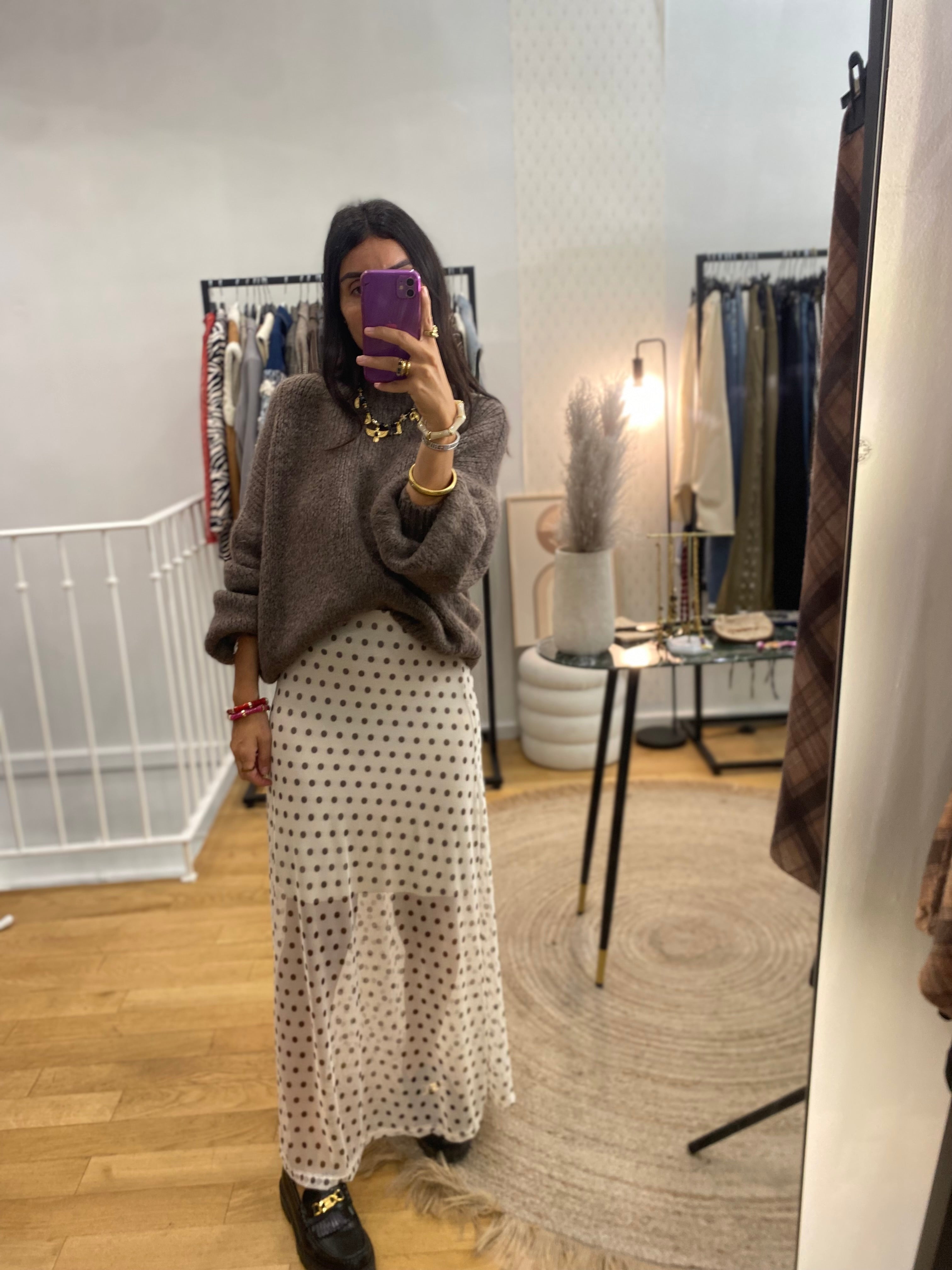 Jupe « charlie » crème