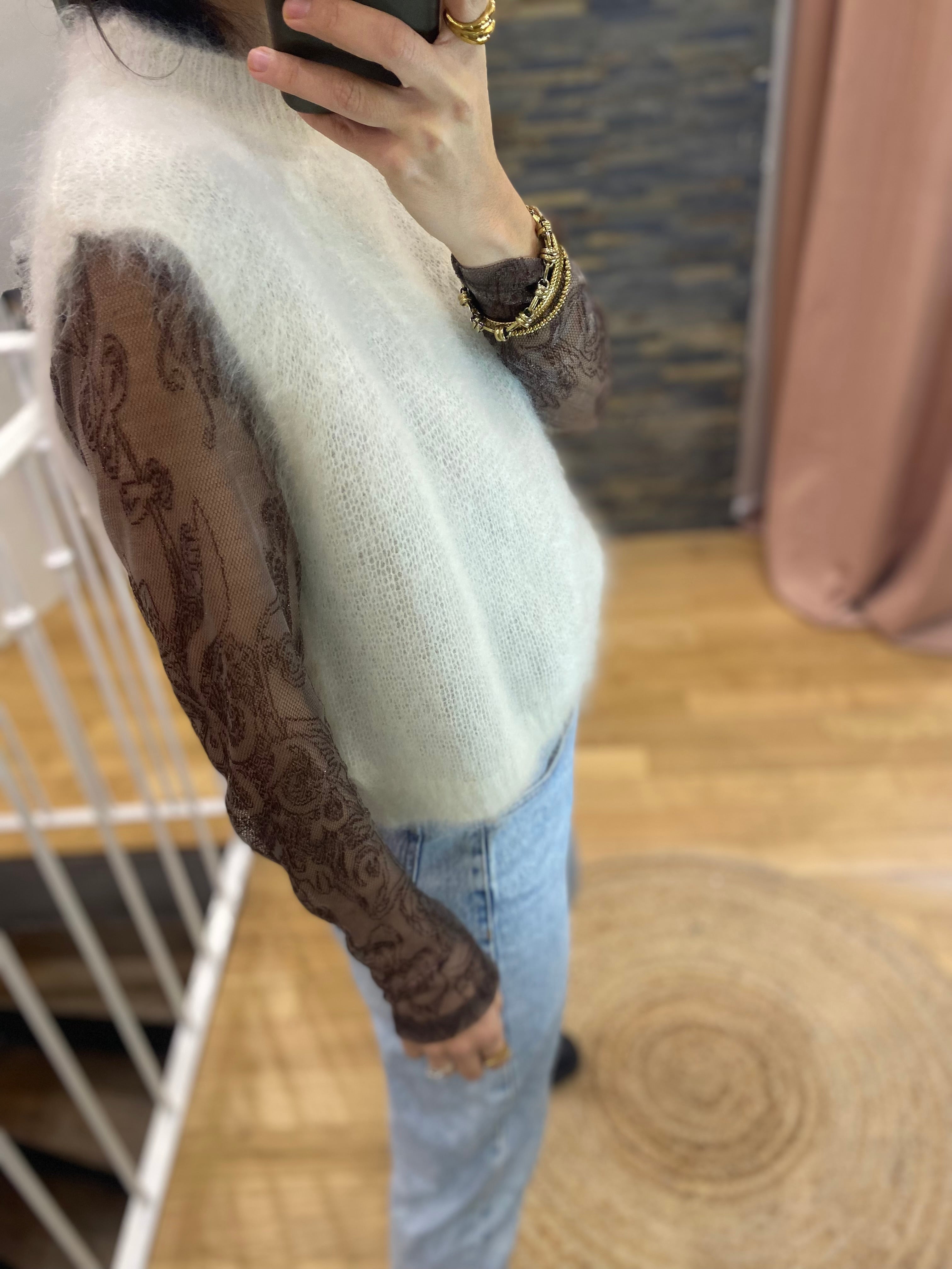 Pull « Élia  » écru