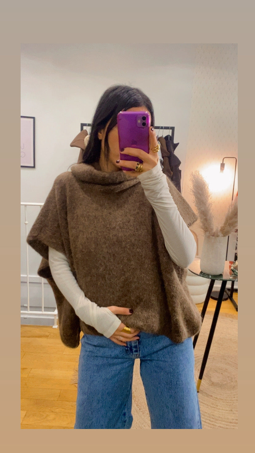 Top mitaine « Carole » écru