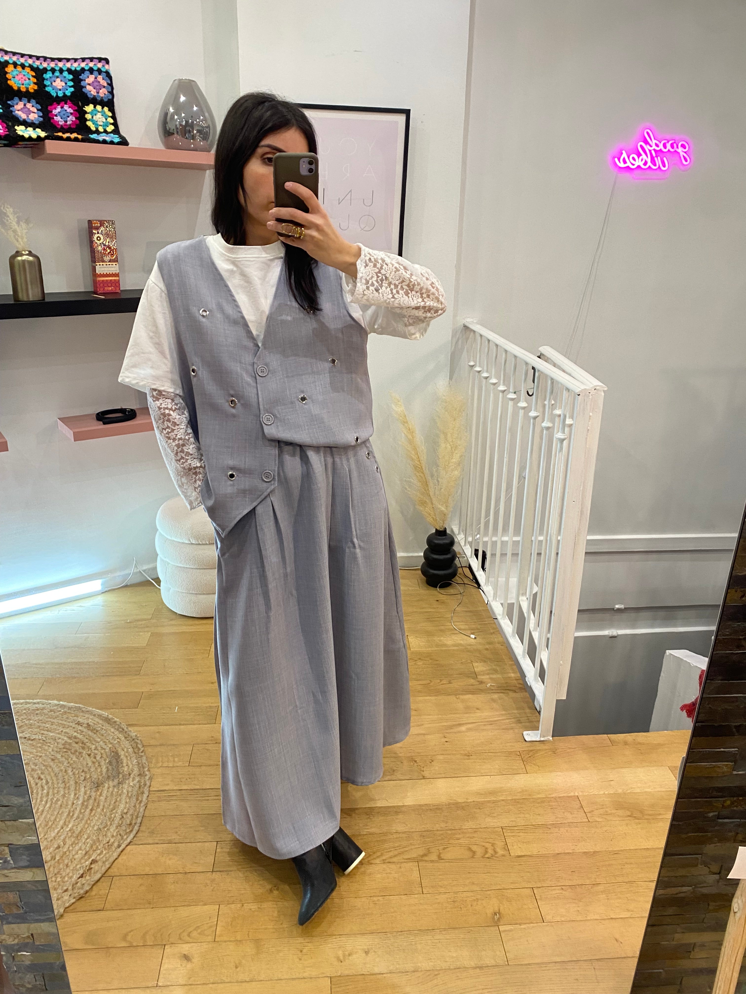 Veste « perla » grise