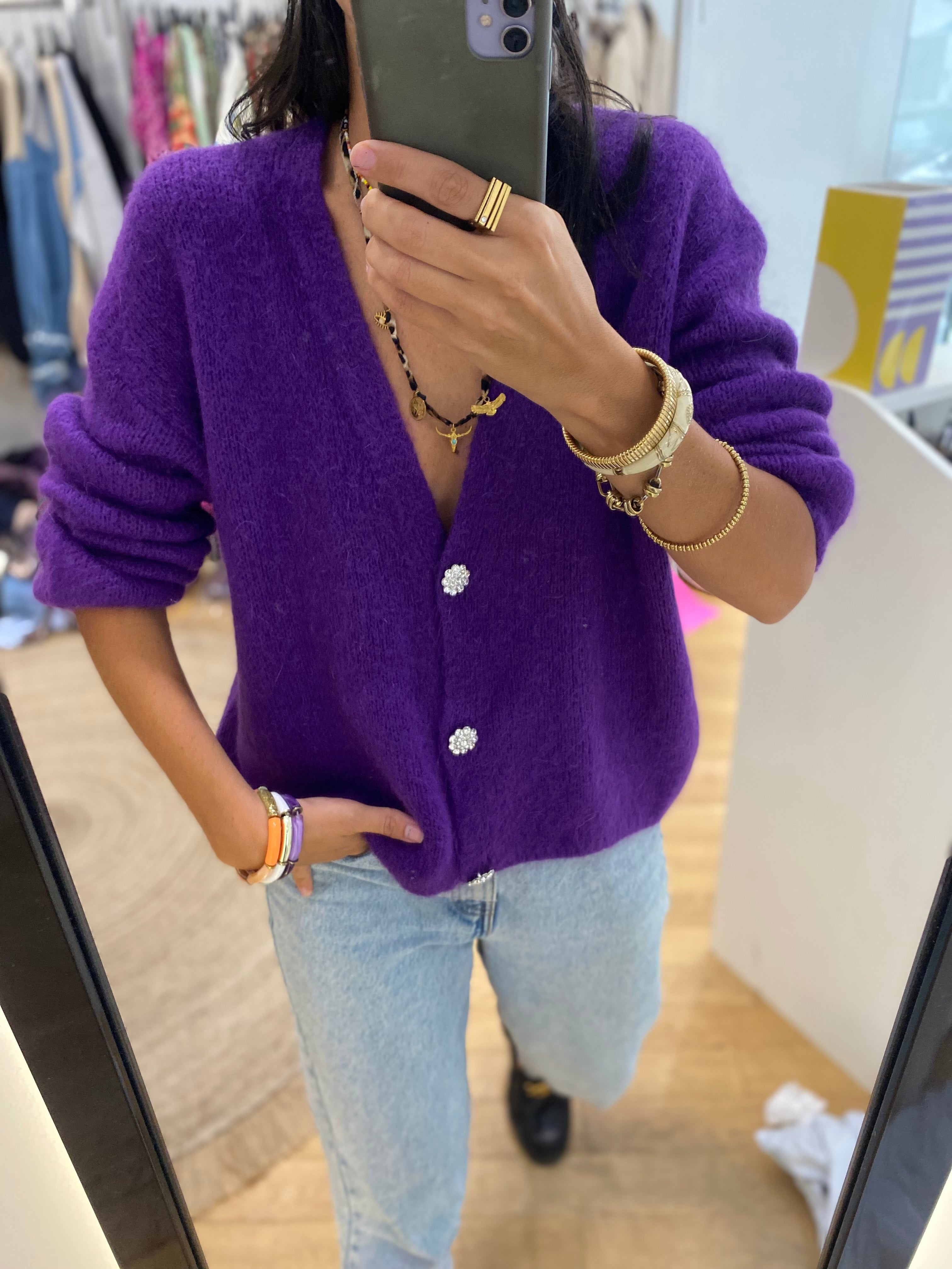 Gilet « marni » violet