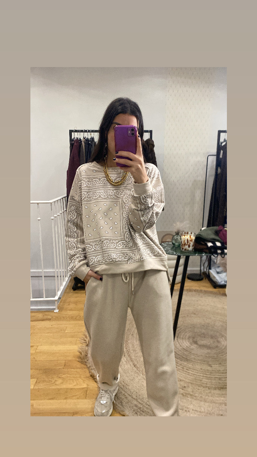 Pull bandana beige