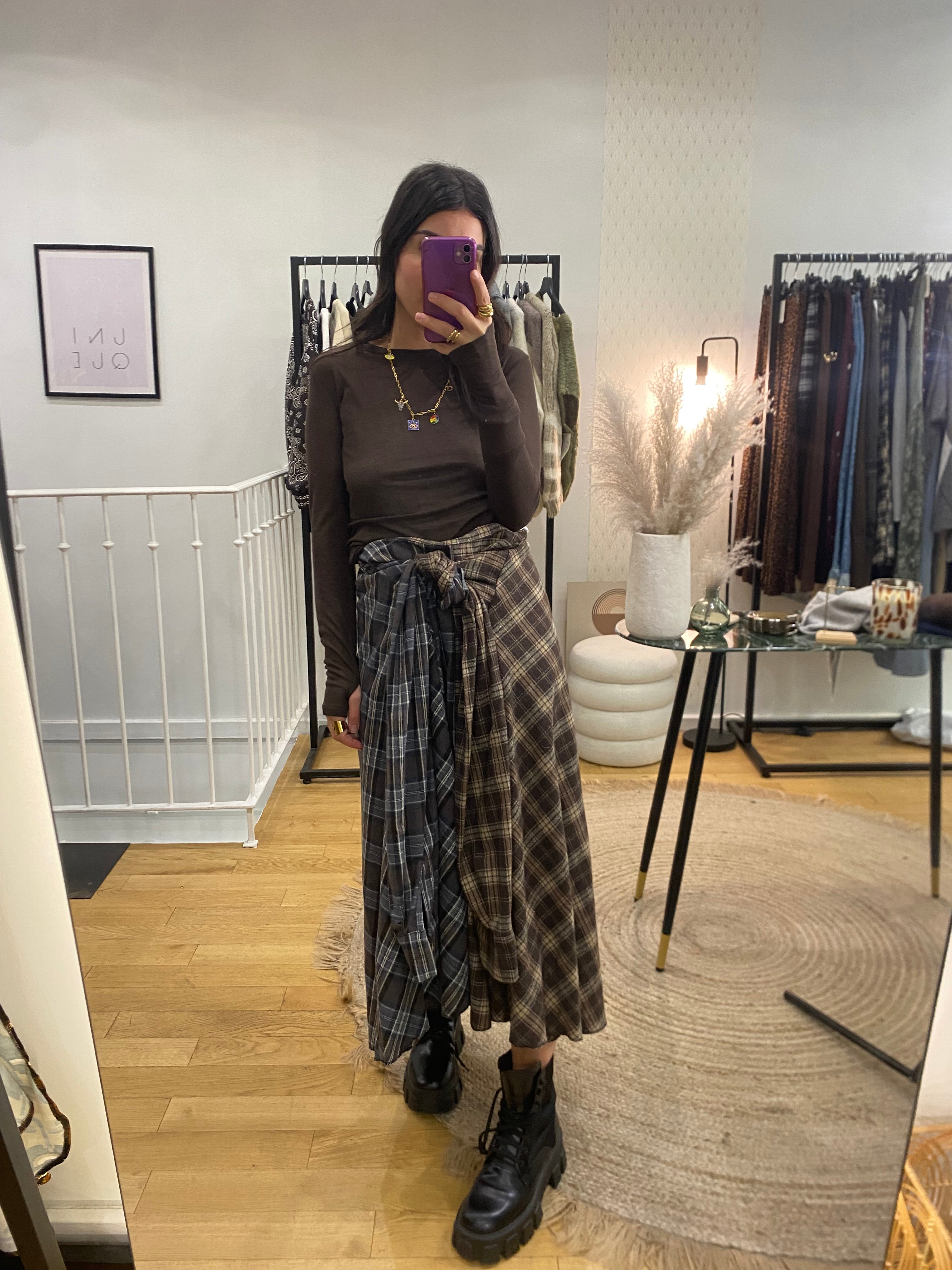 Jupe chemise « Joyce » bi coloris