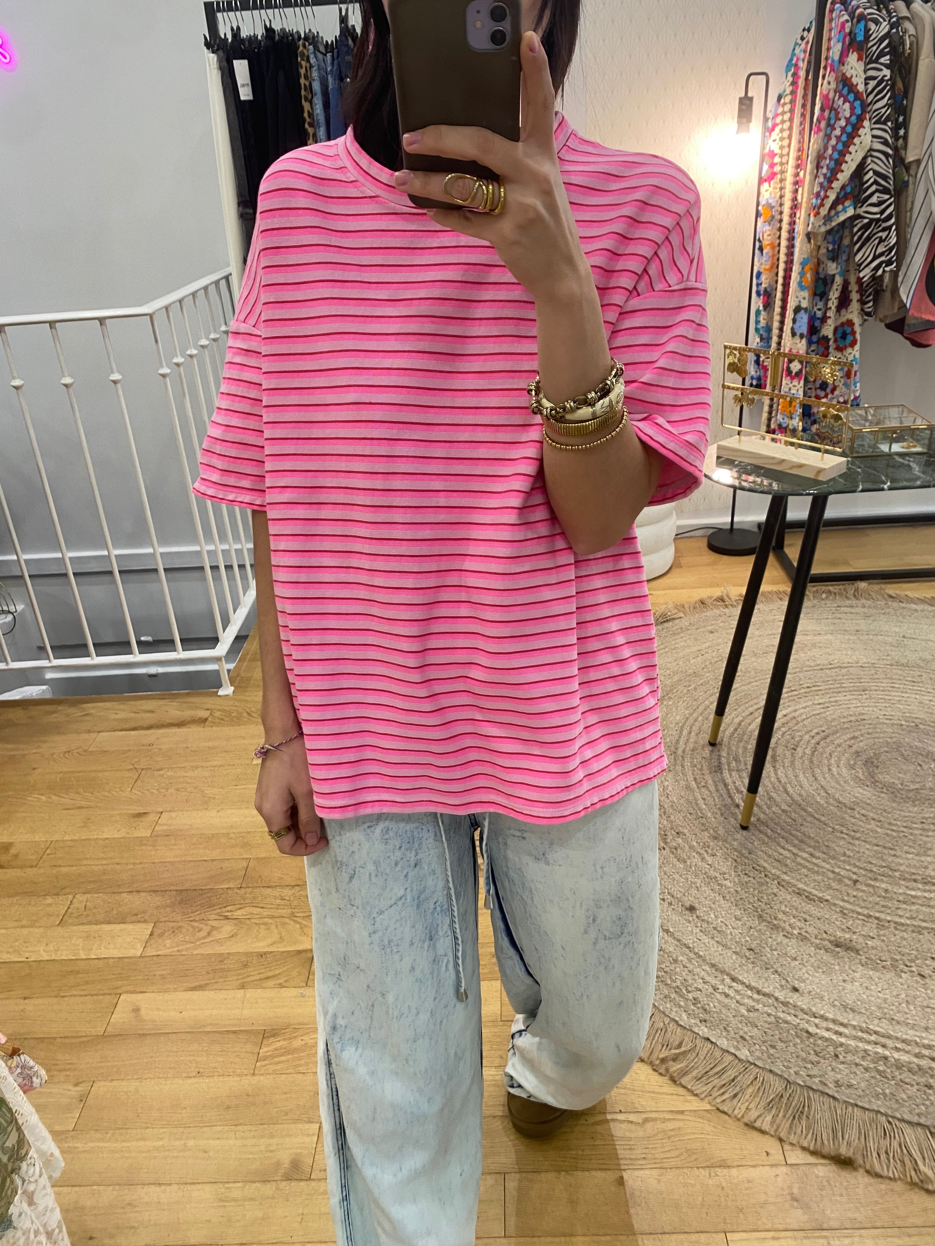 T-shirt « Livia » rose