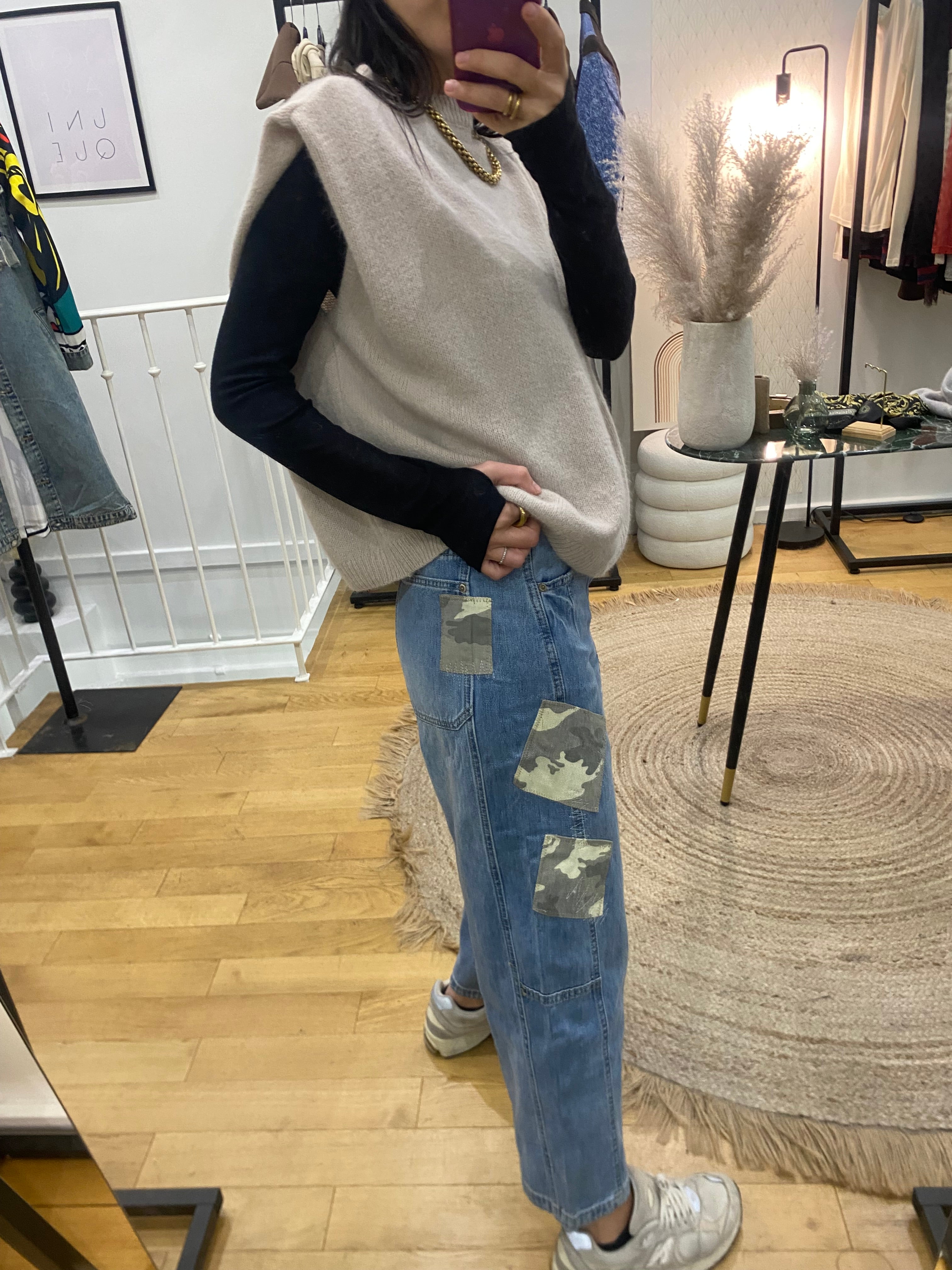 Jeans « Shauna » patchwork