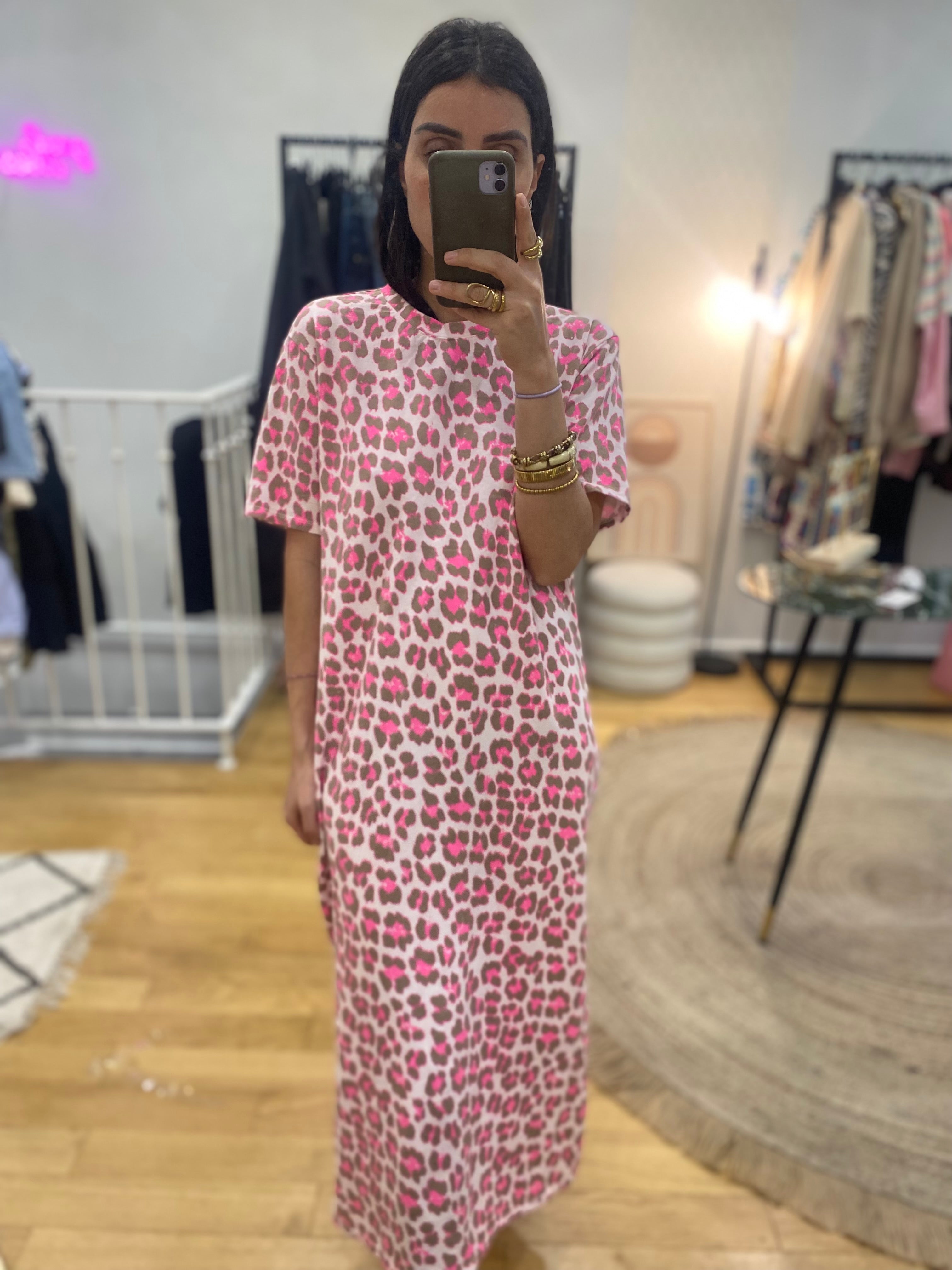 Robe « Margaux » rose
