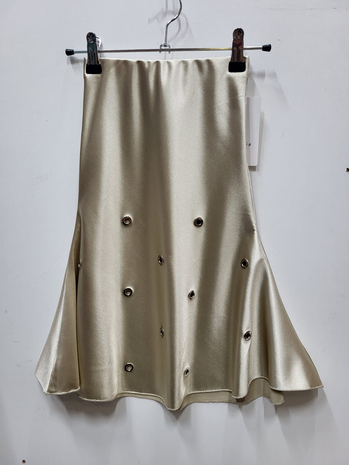 Jupe à œillet « MARNI » beige