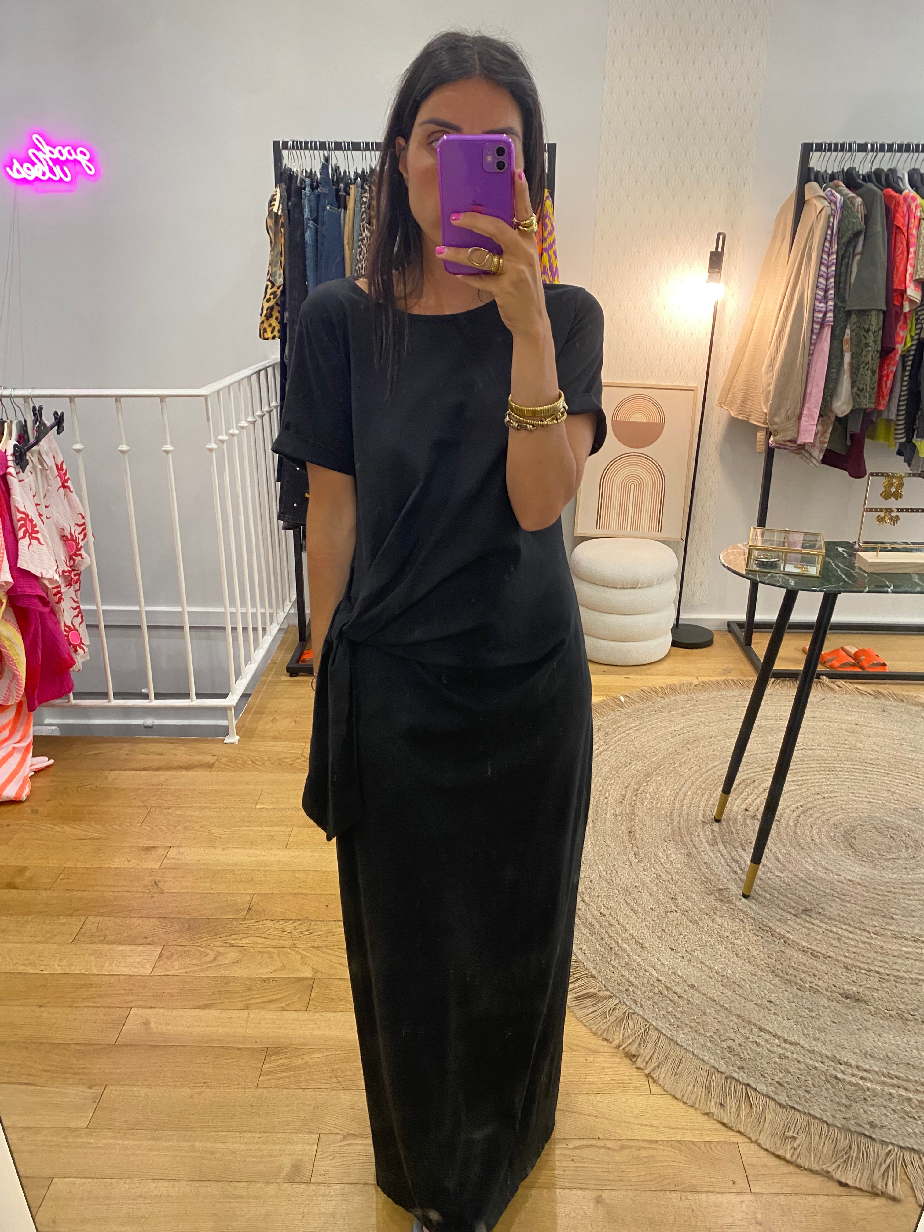 Robe noeud noir