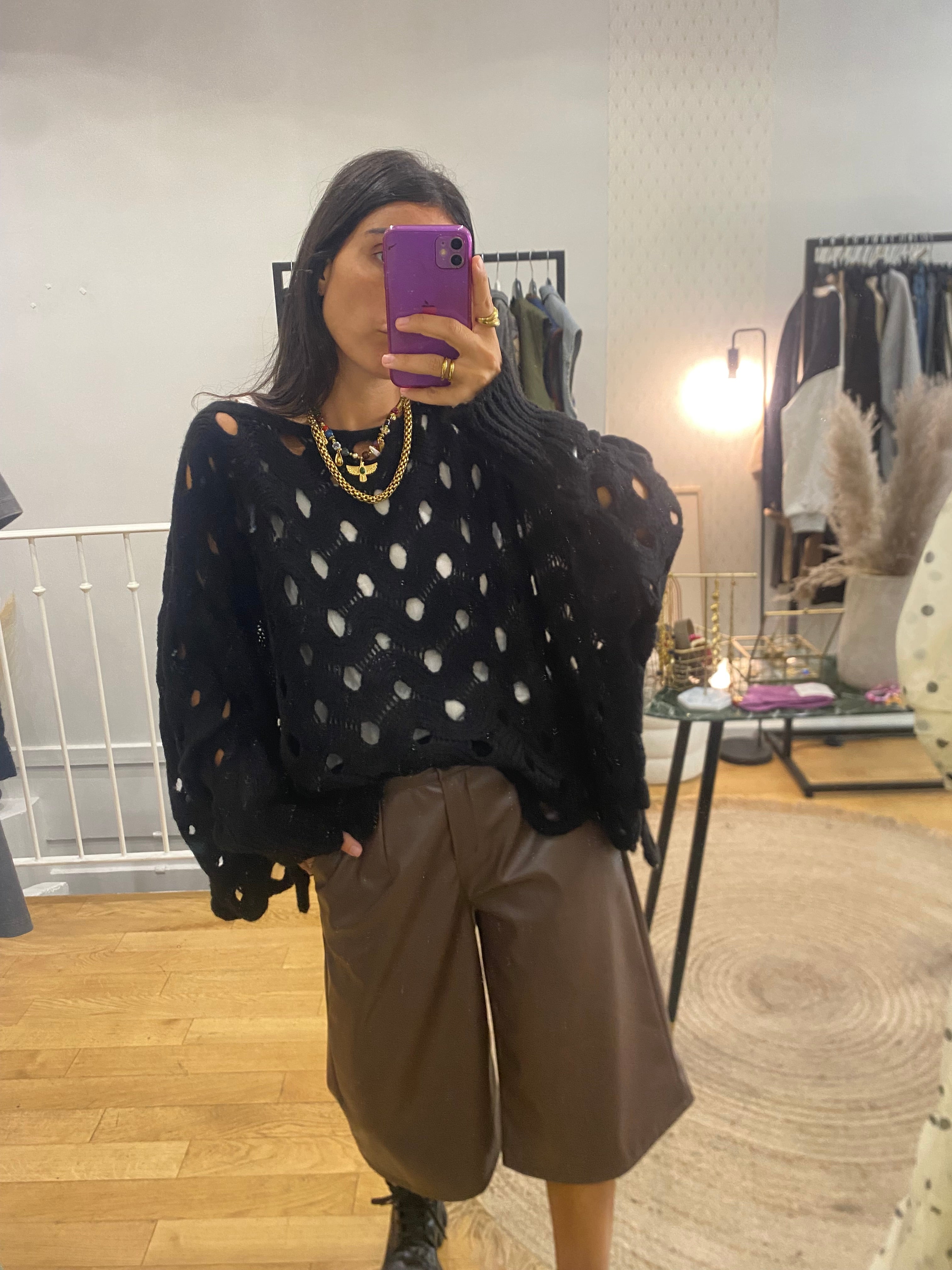 Bermuda « Abi » marron