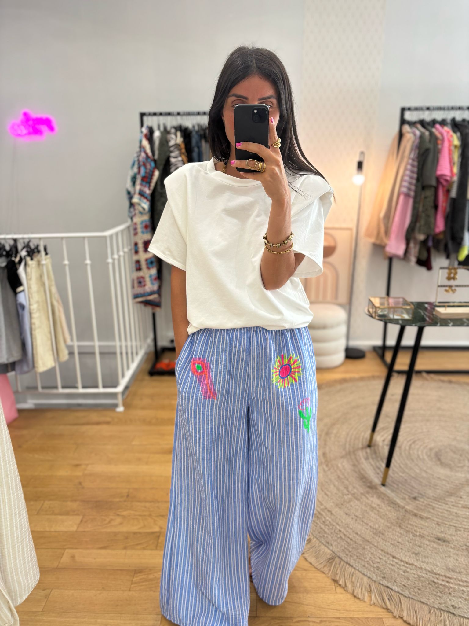 Pantalon « Mila » bleu