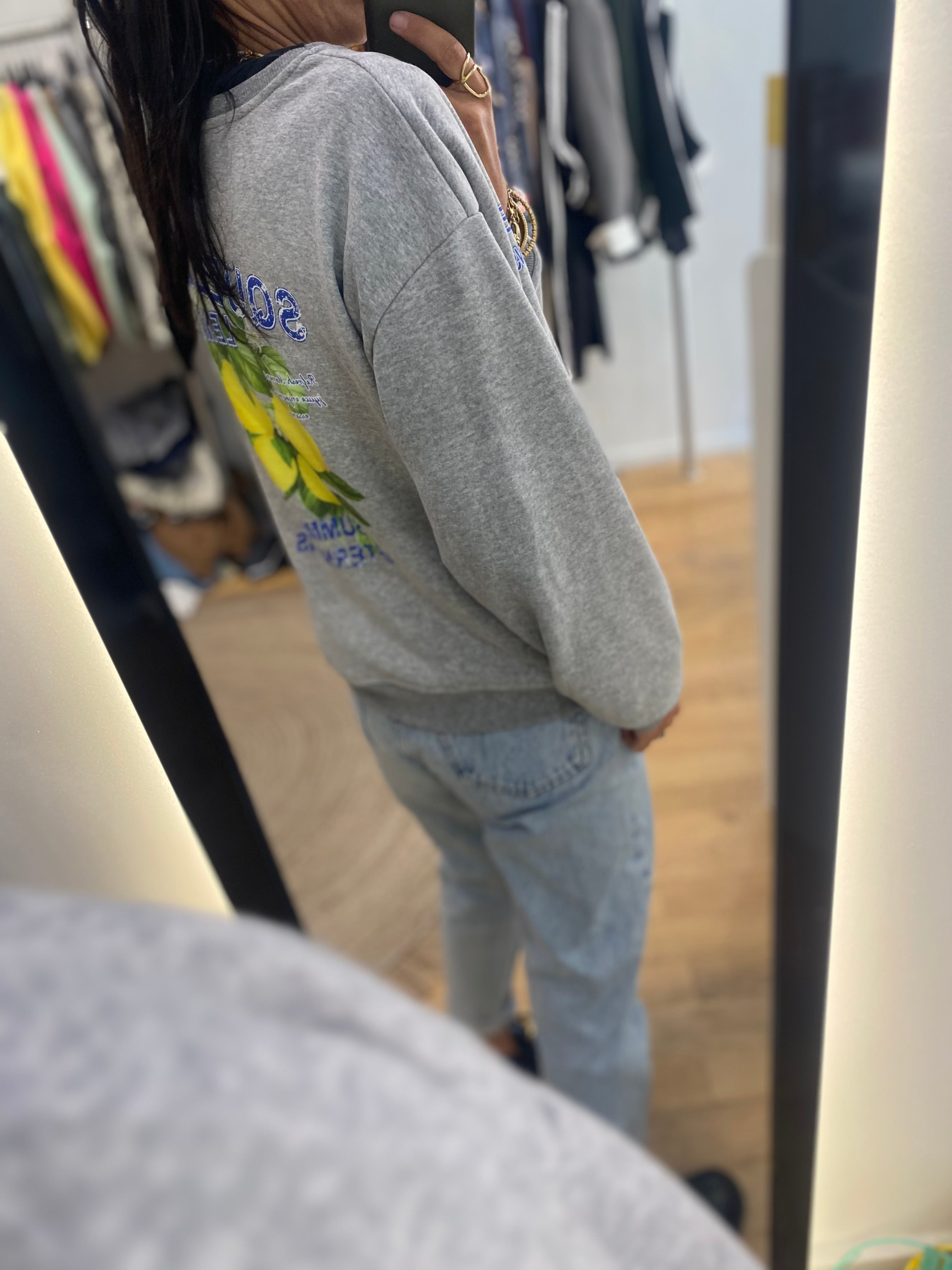 Pull « citron » gris