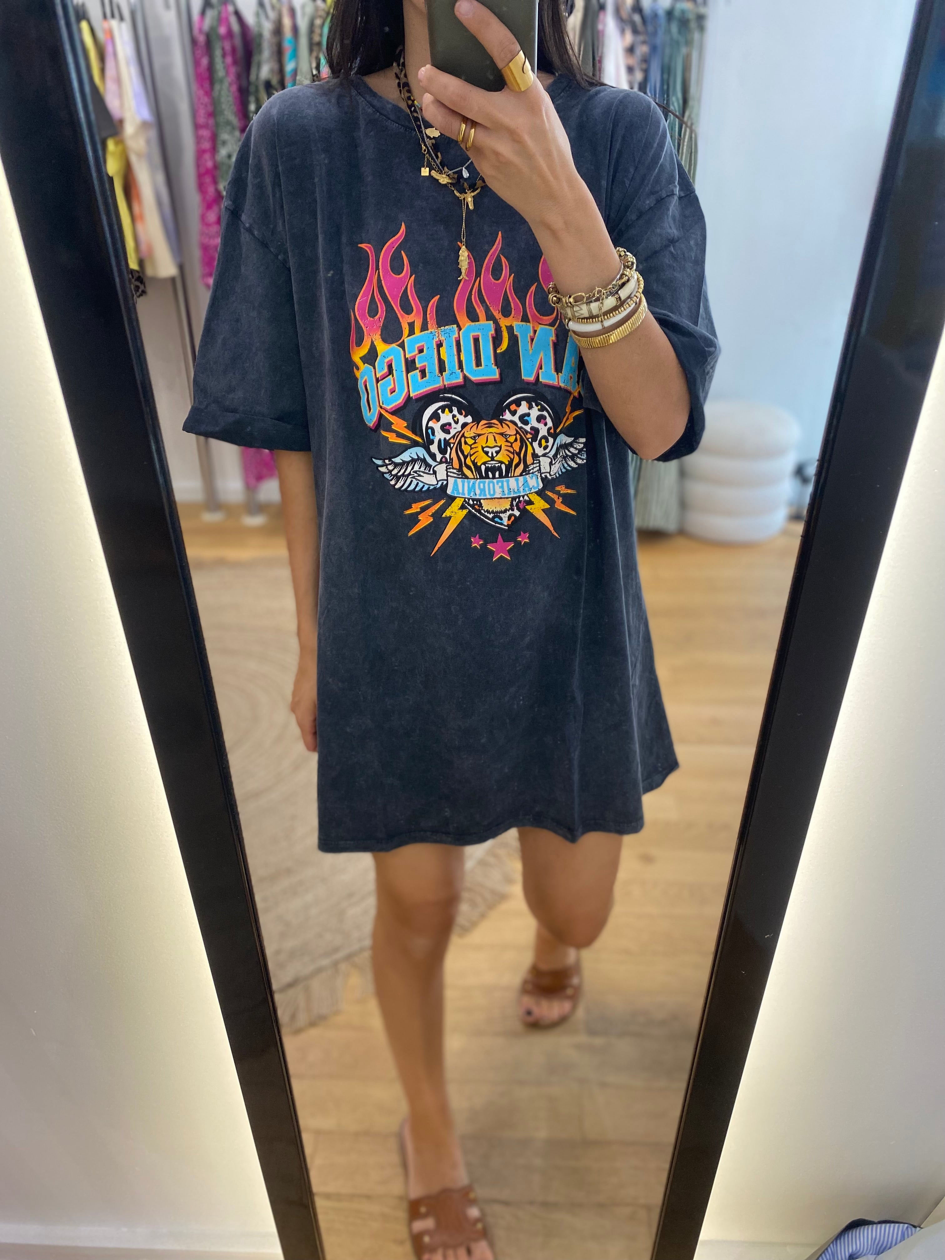 T-shirt long / Robe t-shirt « San Diego »