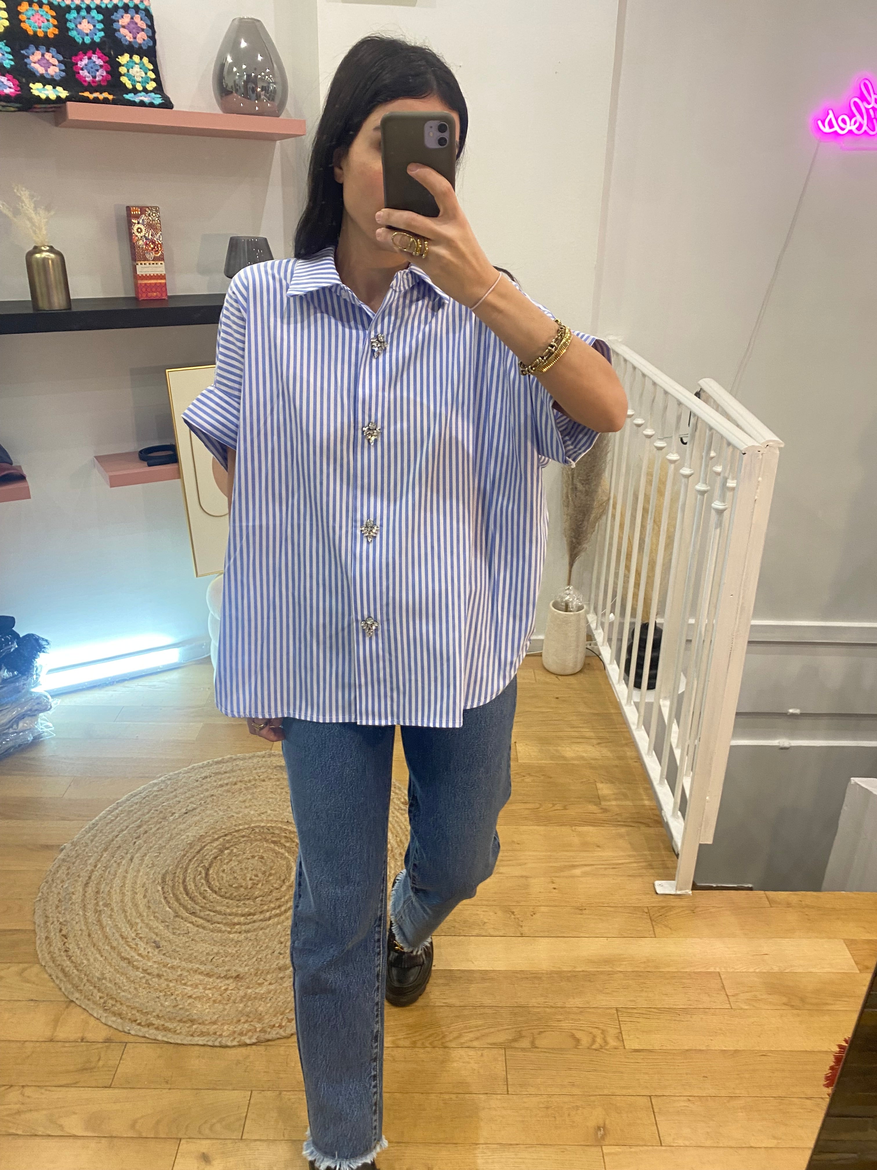 Chemise « Bella » bleu