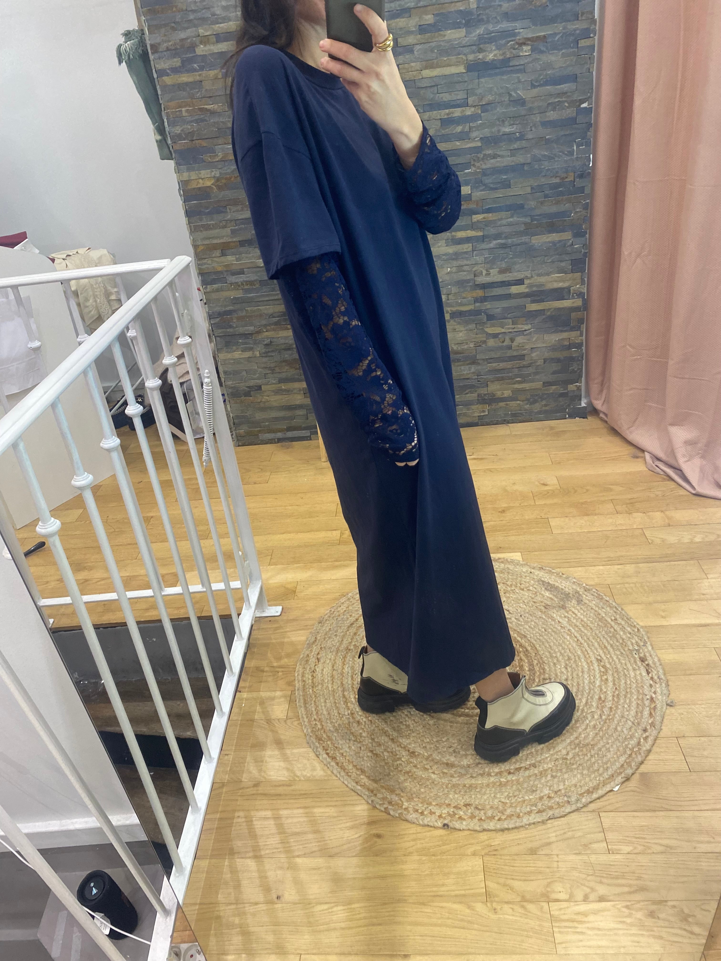 Robe « djulia » bleu marine