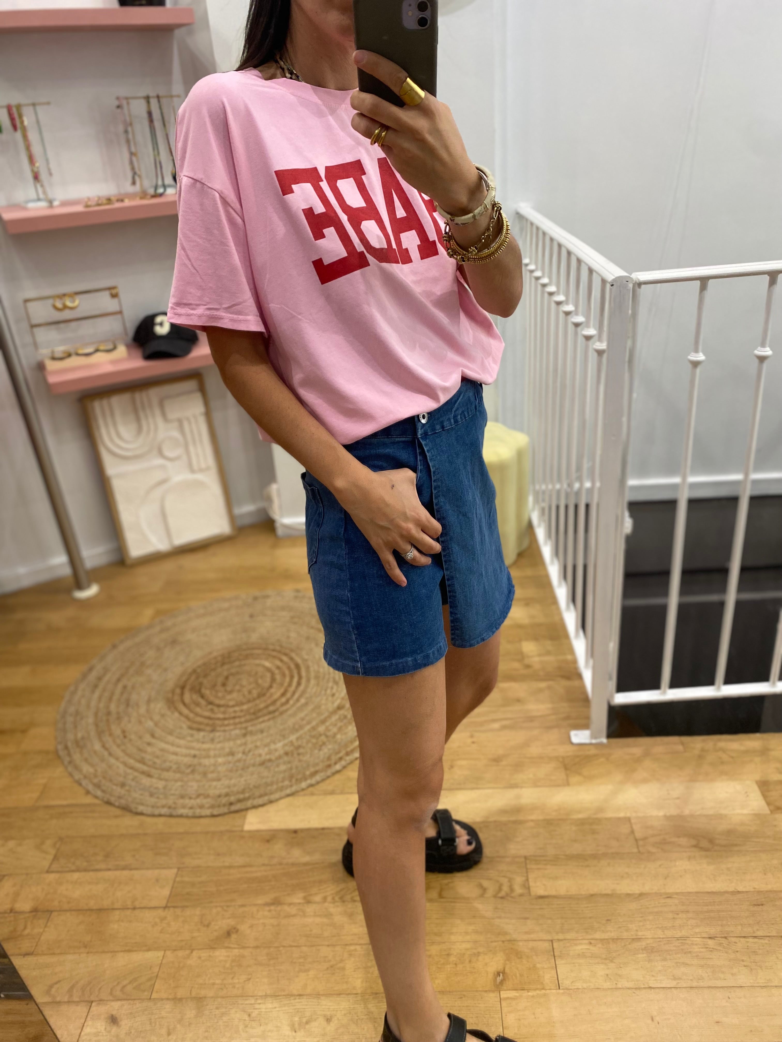 Short façon jupe « izia » bleu jeans