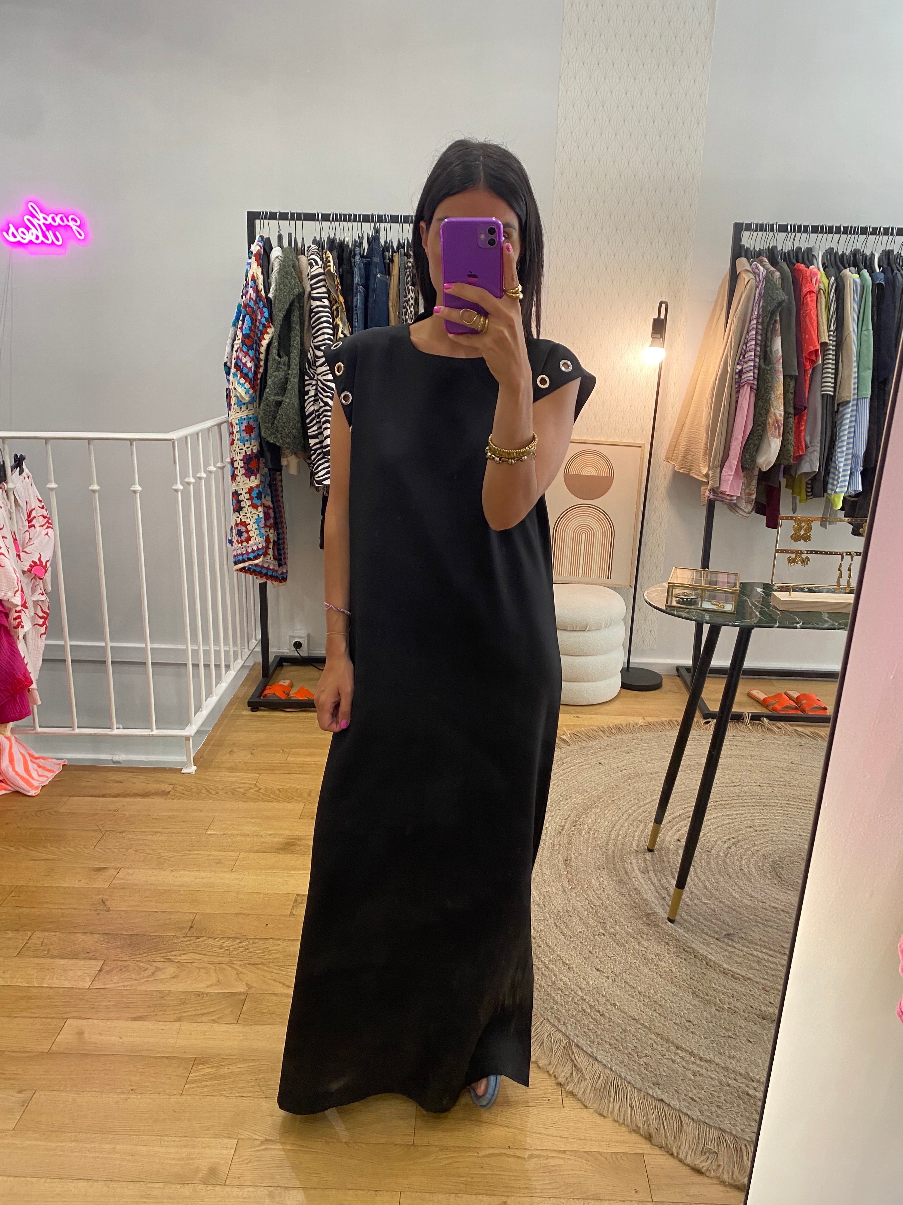 Robe « Tal » œillet noir