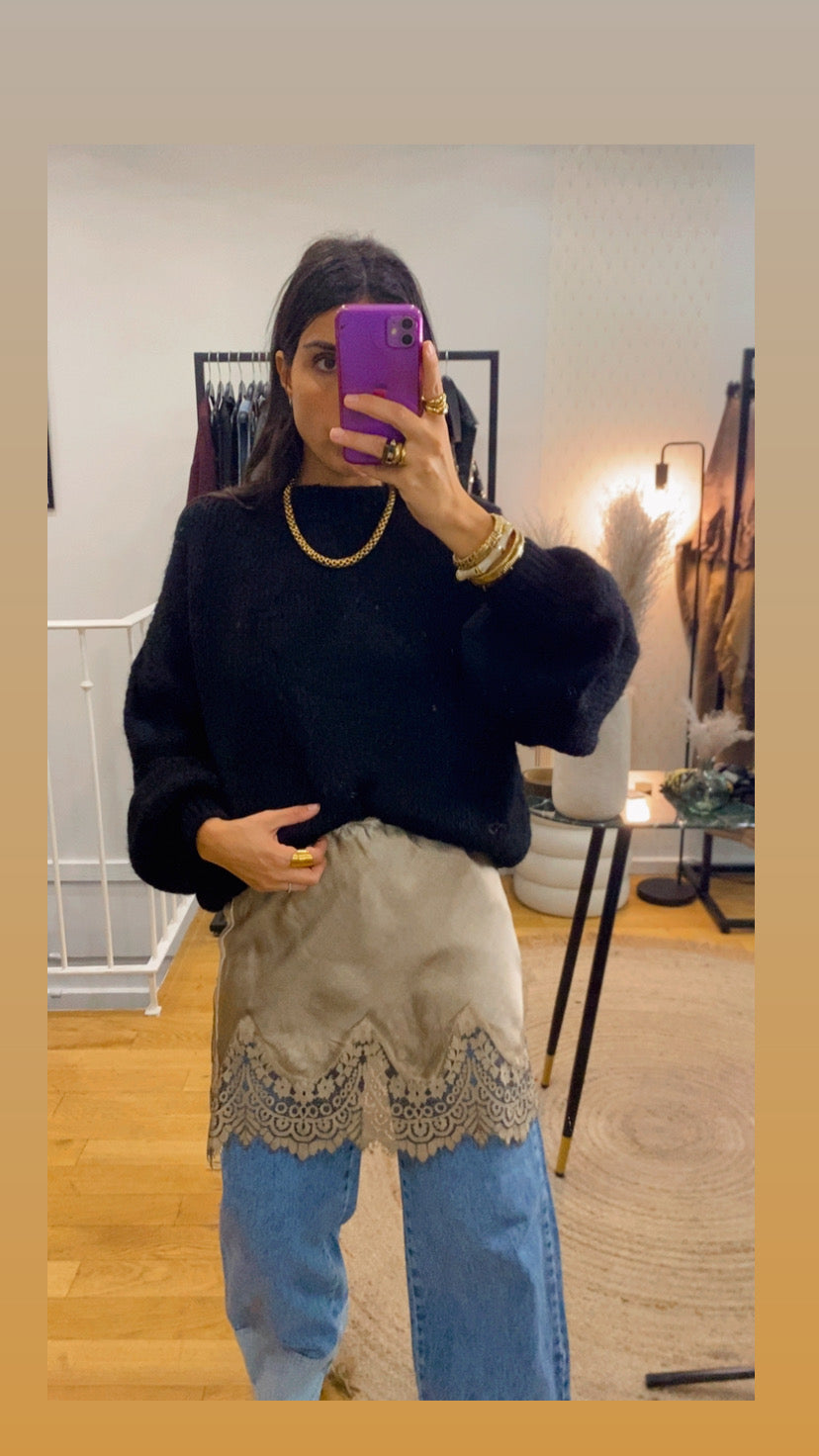 Sur jupe « noa » camel