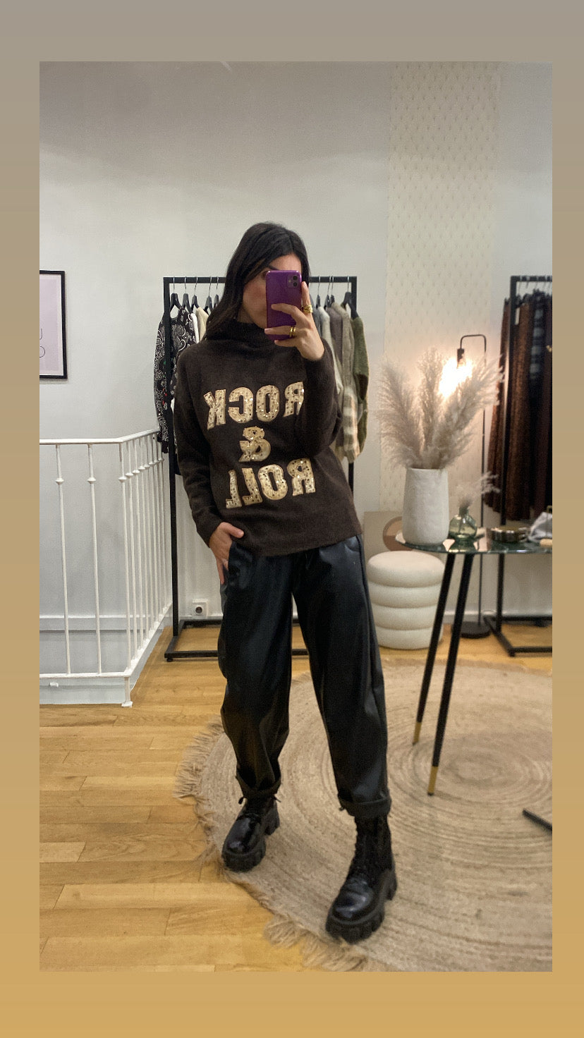 Pull rock and roll marron