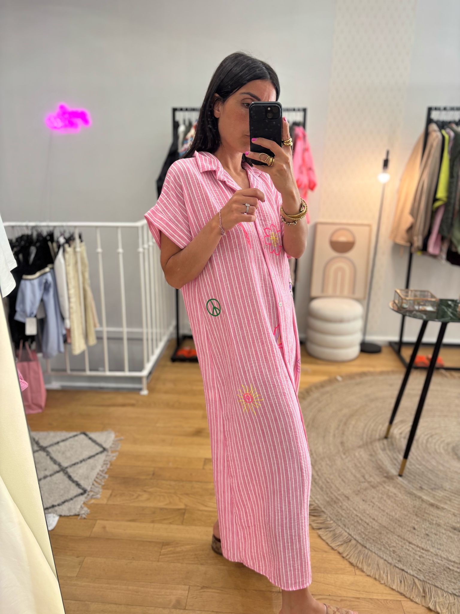 Robe « Lennie » rose