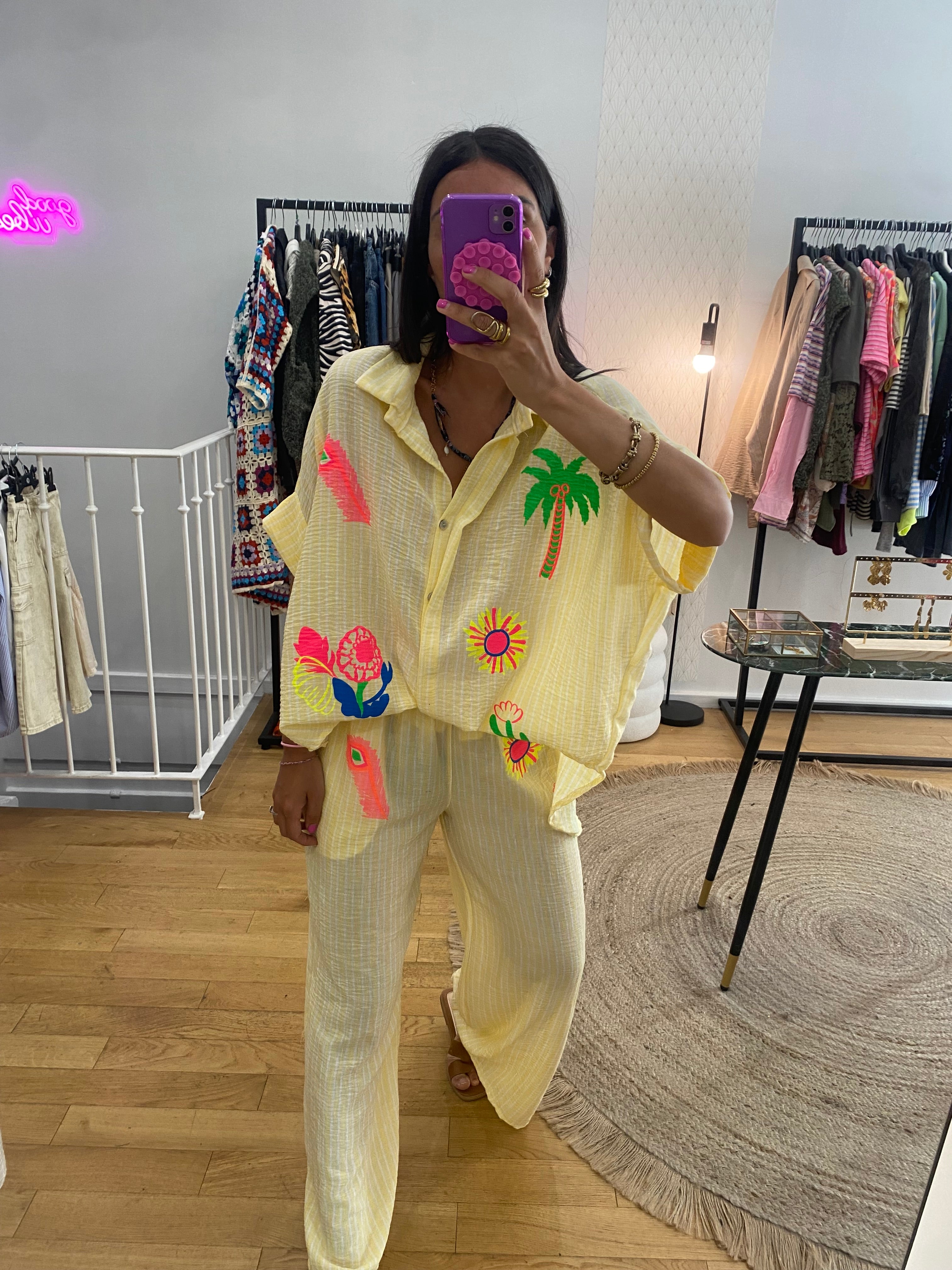 Pantalon « Mila » jaune