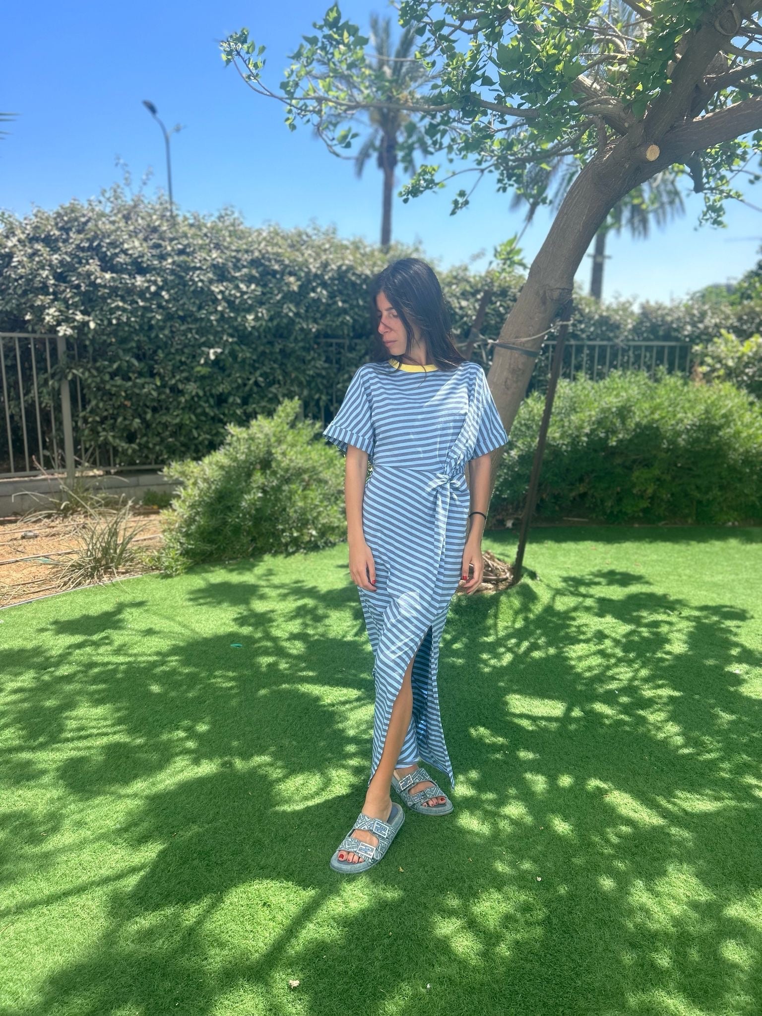 Robe « Diana » rayé bleu
