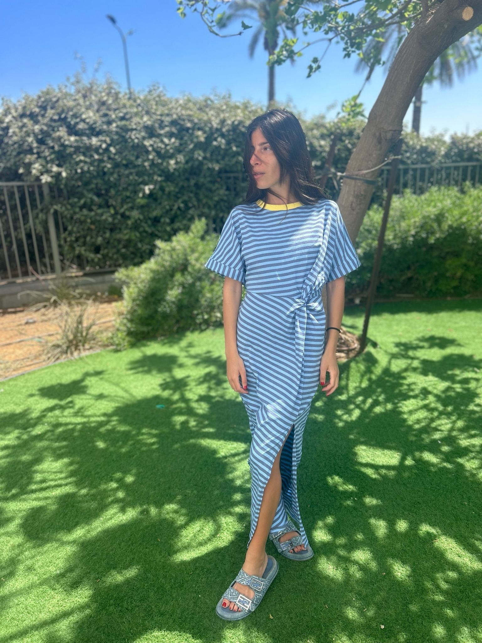 Robe « Diana » rayé bleu